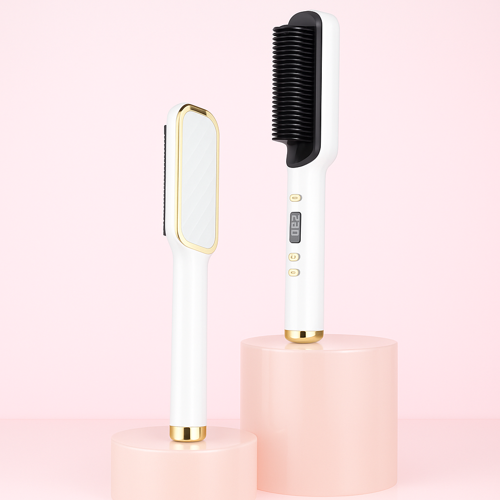 新品ストレーニアstrainia Core Straight Brush Amazon.com : Hair Straightener Brush, 30s Fast Heated